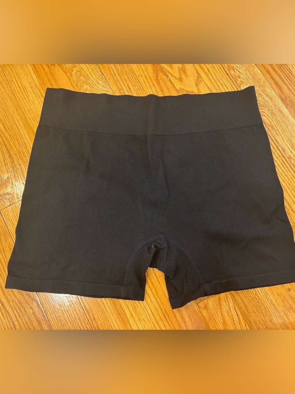wild fable Black Ribbed Bike Shorts